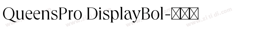 QueensPro DisplayBol字体转换 QueensPro DisplayBol字体转换